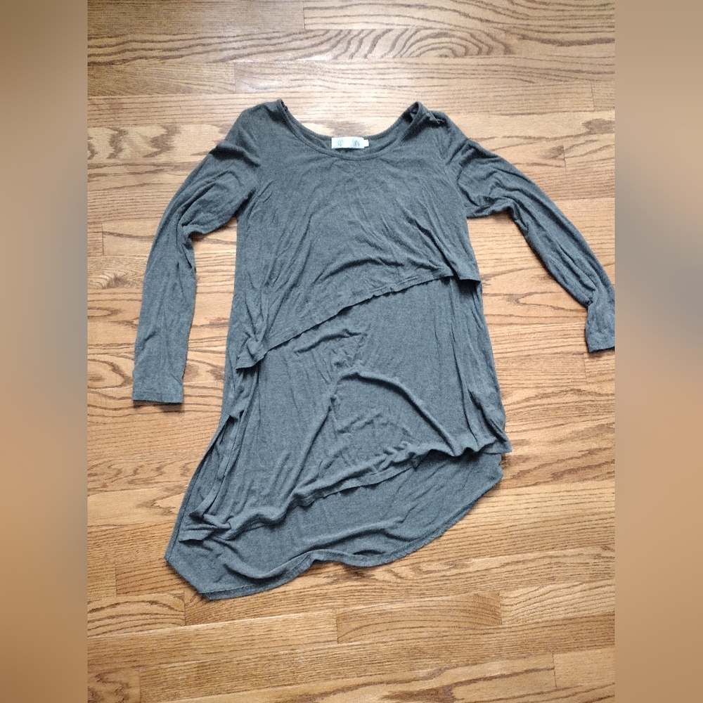 LM asymmetrical long sleeve tunic